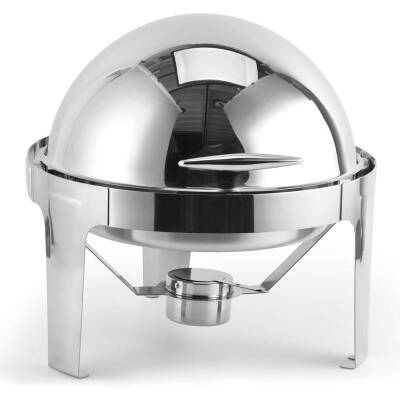Biradlı Groovy GRV-3008 Rolltop Yuvarlak Chafing Dish, 6 L - 1