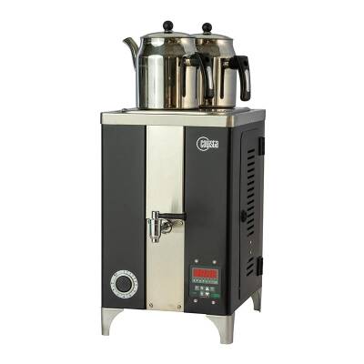 Çayista QGSE2S Qarabag Çay Makinesi, 2 Demlikli, 13 L, Elektrikli, Siyah - 1