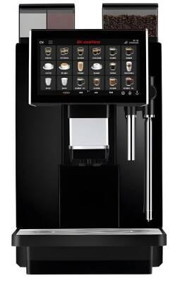 Dr.Coffee COFFEE ZONE T Süper Otomatik Kahve Makinesi Süt Köpürtme Sistemi ve Sıcak Su Musluklu, 200 Fincan - 1