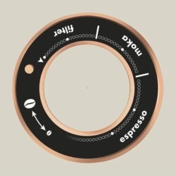 Fiorenzato All Ground Kahve Değirmeni, Vantablack & Satin Rose Gold - 2
