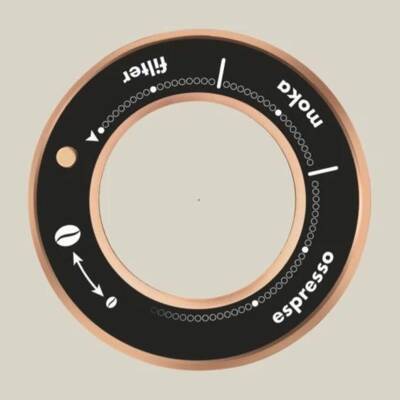 Fiorenzato All Ground Kahve Değirmeni, Vantablack & Satin Rose Gold - 2