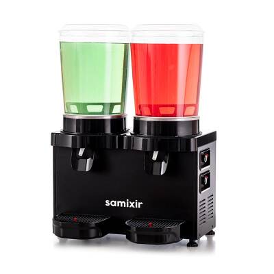 Samixir MM20 Panaromik Twin Soğuk İçecek Dispenseri, 10 L+10 L, Siyah - 1