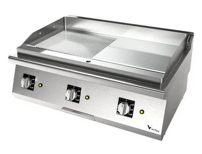 Vital EPI6030SR 600 Seri Nervürlü + Düz Yüzeyli Elektrikli Izgara (900x630x280) - 1
