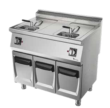 Vital GFP6030 600 Seri Gazlı Fritöz Dolaplı (800x630x850) 20 Litre Kapasiteli - 1