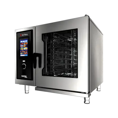 Vital MAESTRO 061E-TOUCH Elektrikli Kombi Fırın, 6 x GN 1/1 Tepsi Kapasitesi - 1