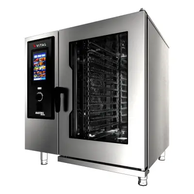 Vital MAESTRO 101E-TOUCH Elektrikli Kombi Fırın, 10 x GN 1/1 Tepsi Kapasitesi - 1
