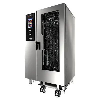 Vital MAESTRO 201G-TOUCH Gazlı Kombi Fırın, 20 x GN 1/1 Tepsi Kapasitesi - 1