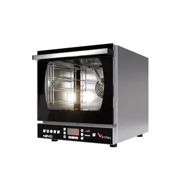 Vital NEVO-02E Elektrikli Konveksiyonlu Dijital Patisserie Fırın, 4 x GN 2/3 Tepsi Kapasitesi - 1