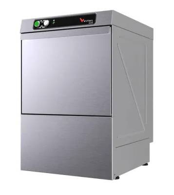 Vital VGY400-P Tezgah Altı Bardak Yıkama Makinesi, Drenaj, Deterjan ve Parlatıcı Pompalı, Saatte 30 Sepet - 1