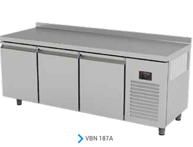 Vital VBN 187A Tezgah Tip Üç Kapılı Dondurucu , 440 Lt - 1